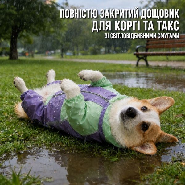 Водонепроницаемый комбинезон-дождевик StormGuard, мятно-лиловый, M 0025 фото