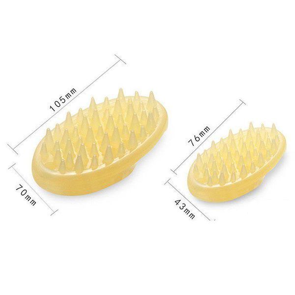 Силиконовая массажная щетка для собак и кошек Honey Smile, S 2997 фото