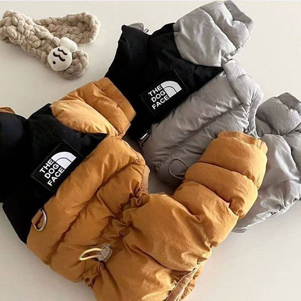 🐶 Теплая зимняя куртка для собак, L, карамельно-коричневая L-К фото