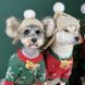 Теплая шапка-ушанка для собак Teddy Aviator с прорезями для ушей и помпоном, бежевая, M 6828 фото 10