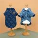 Джинсова сорочка для собак Denim Style із комірцем, синя з ведмедиками, XS 9593 фото 4