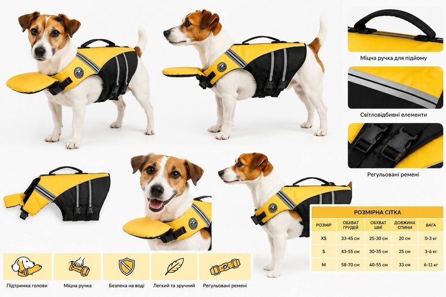 Рятувальний жилет для собак PetSafe Float Pro (жовтий), XS 9554 фото